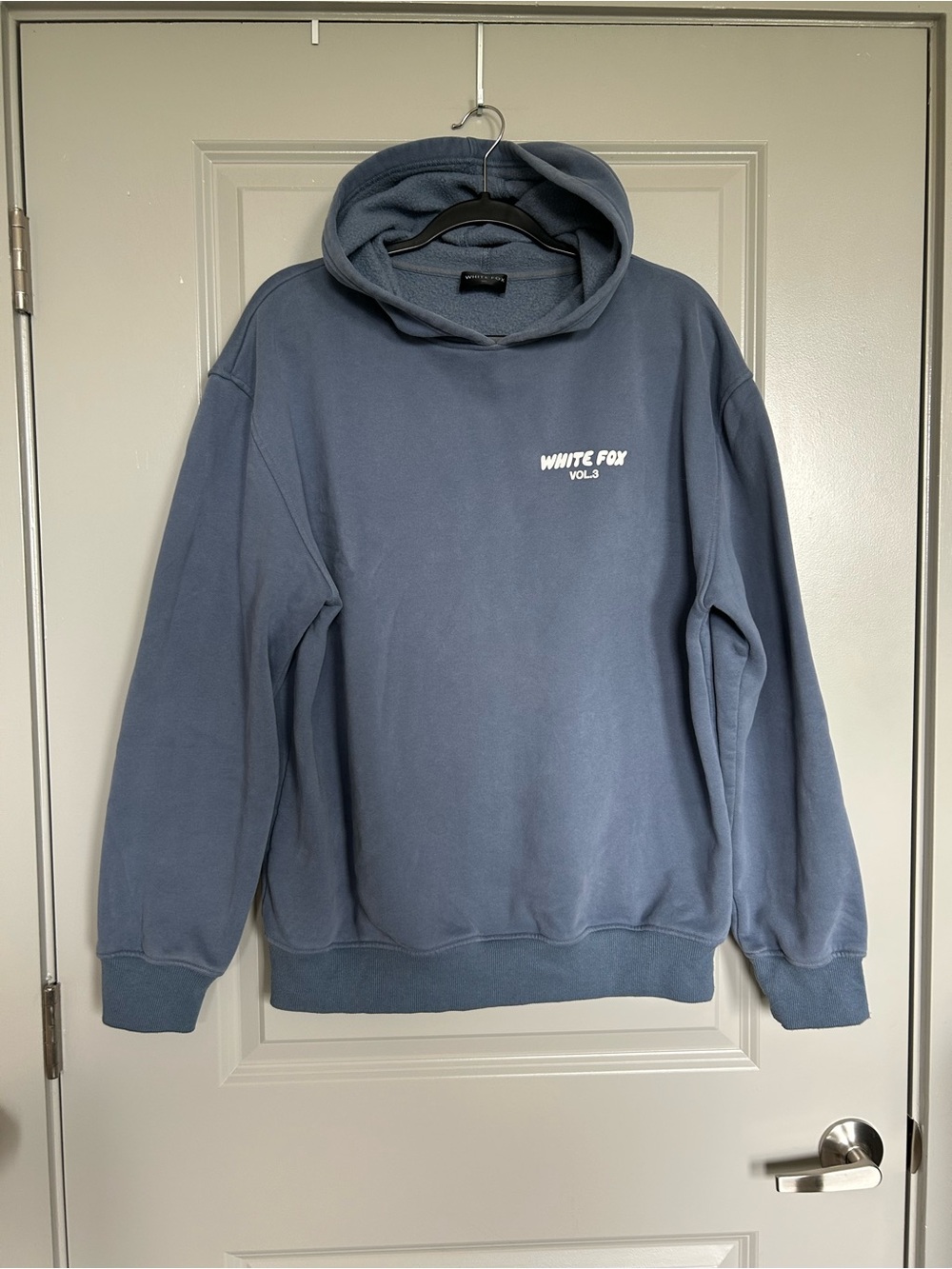 White Fox Boutique Pullover Hoodie - Dusty Blue